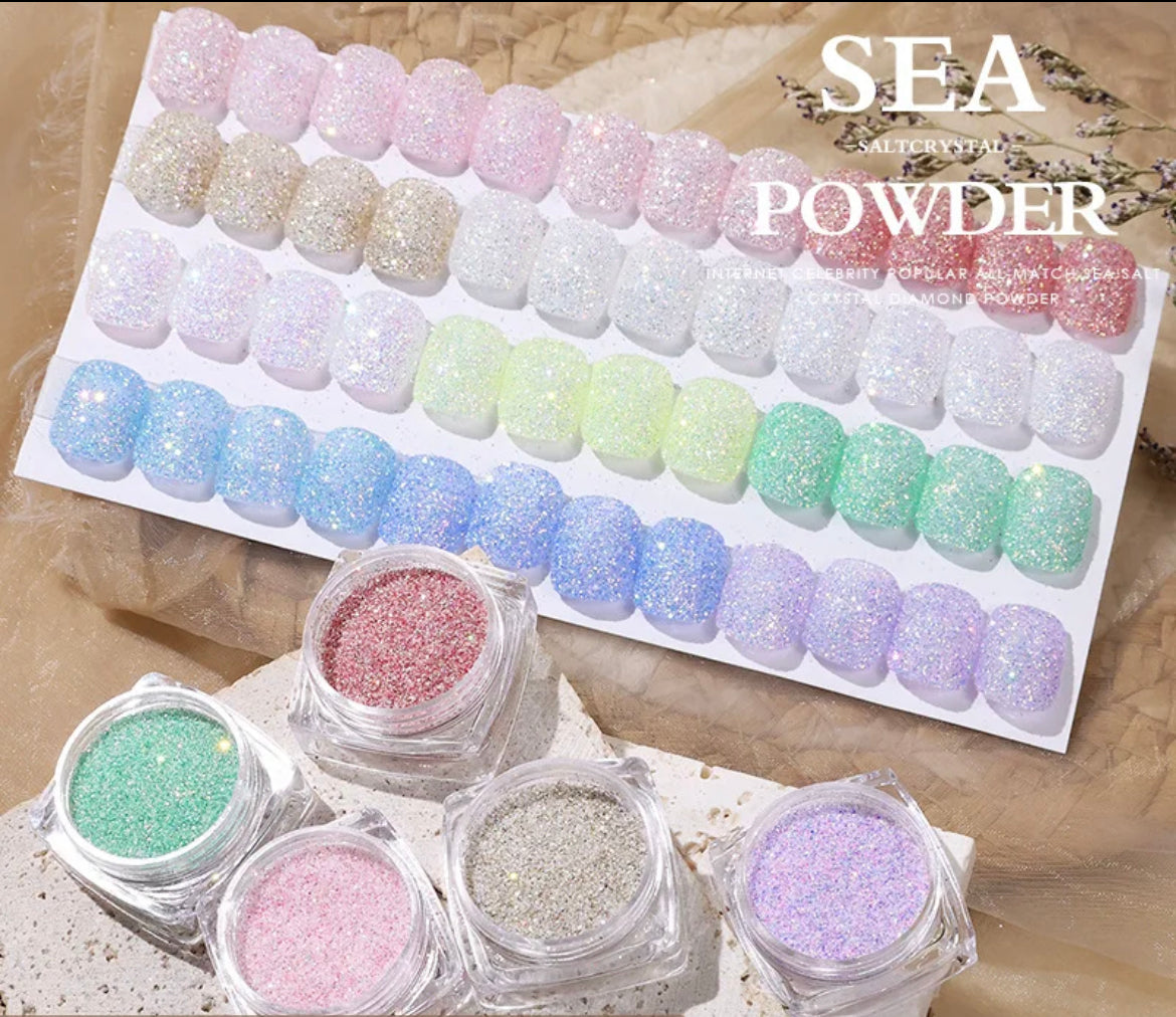 Poudre Effet Sucre Pots Ens. de 12 Couleurs