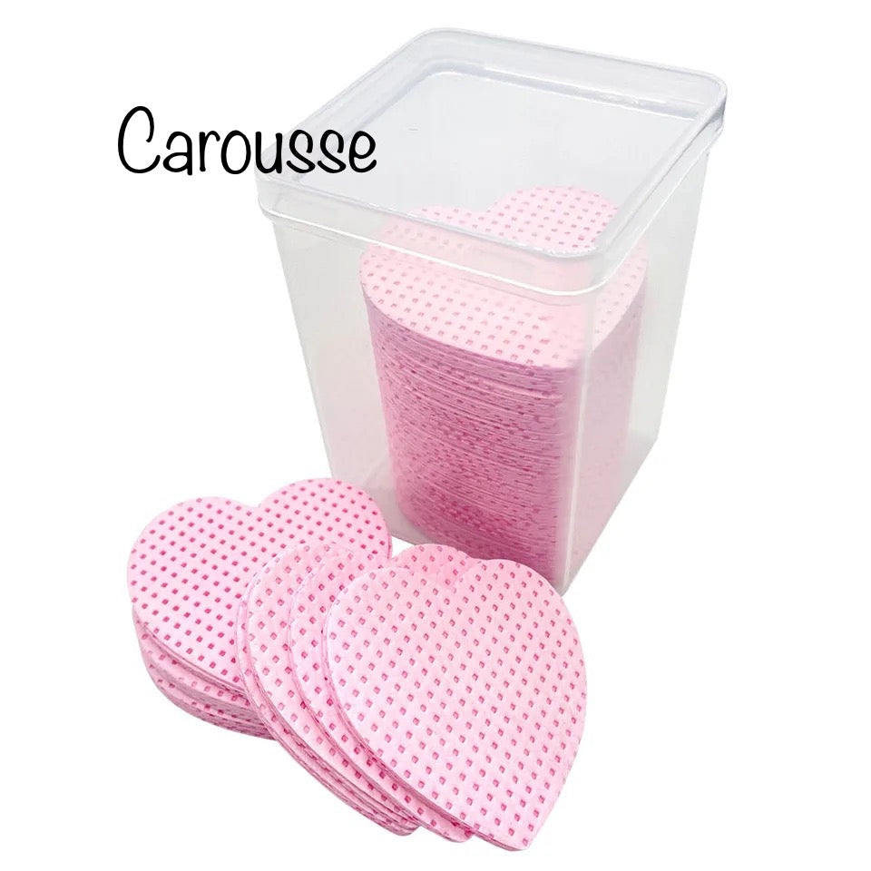 Lingettes Sans Coton 2x2 Roses Coeur en Boite (200)