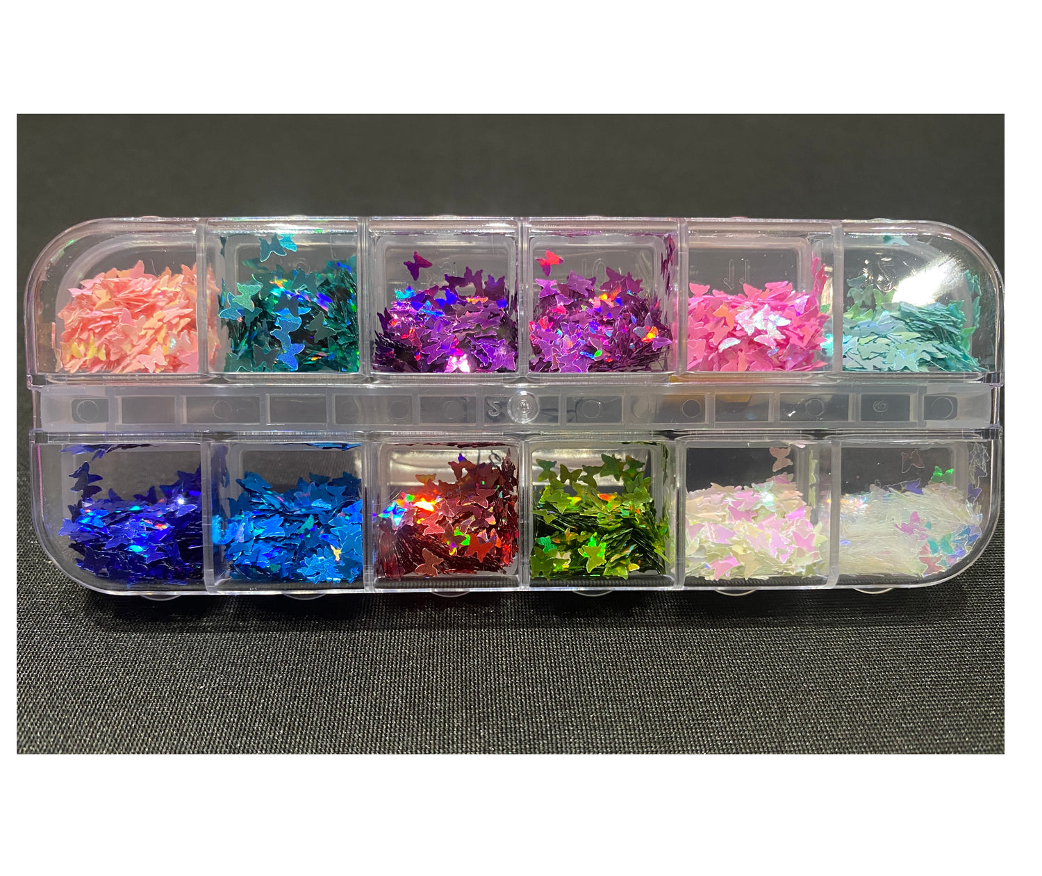 Décos Coffret de 12 Papillons Pastel Métalliques