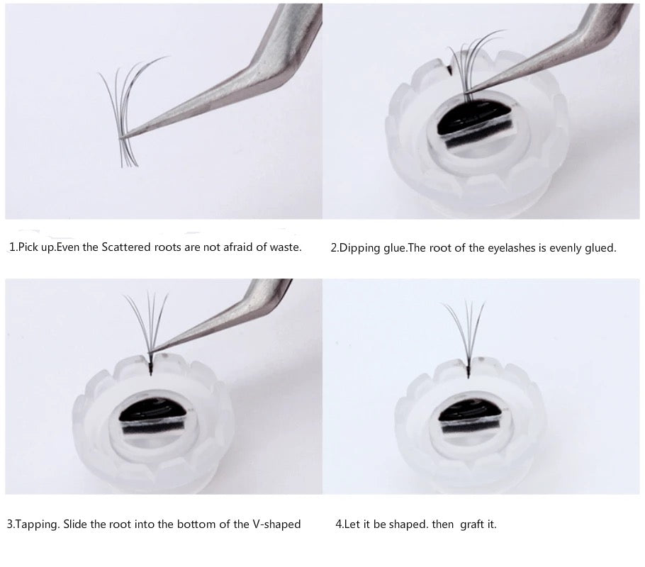 Supports / cups à Colle et Cils pour Volume (20)