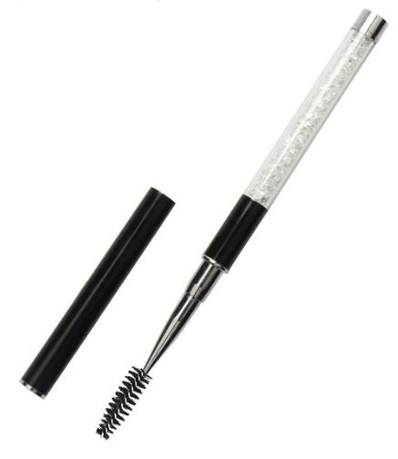 Reusable Mascara Brush with Black Crystals and Lid