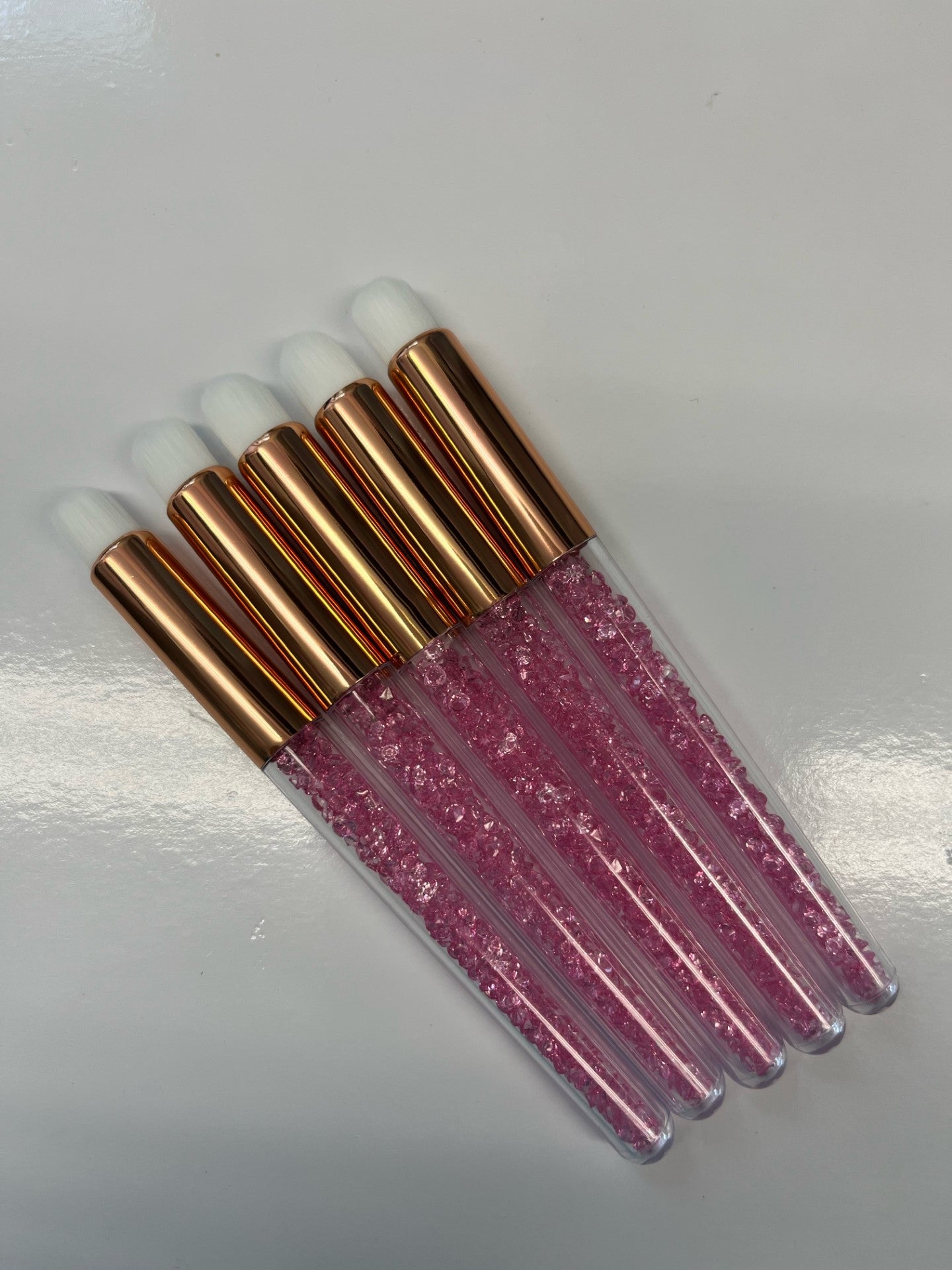 Brosse shampoing Cristal Rose Manche Long