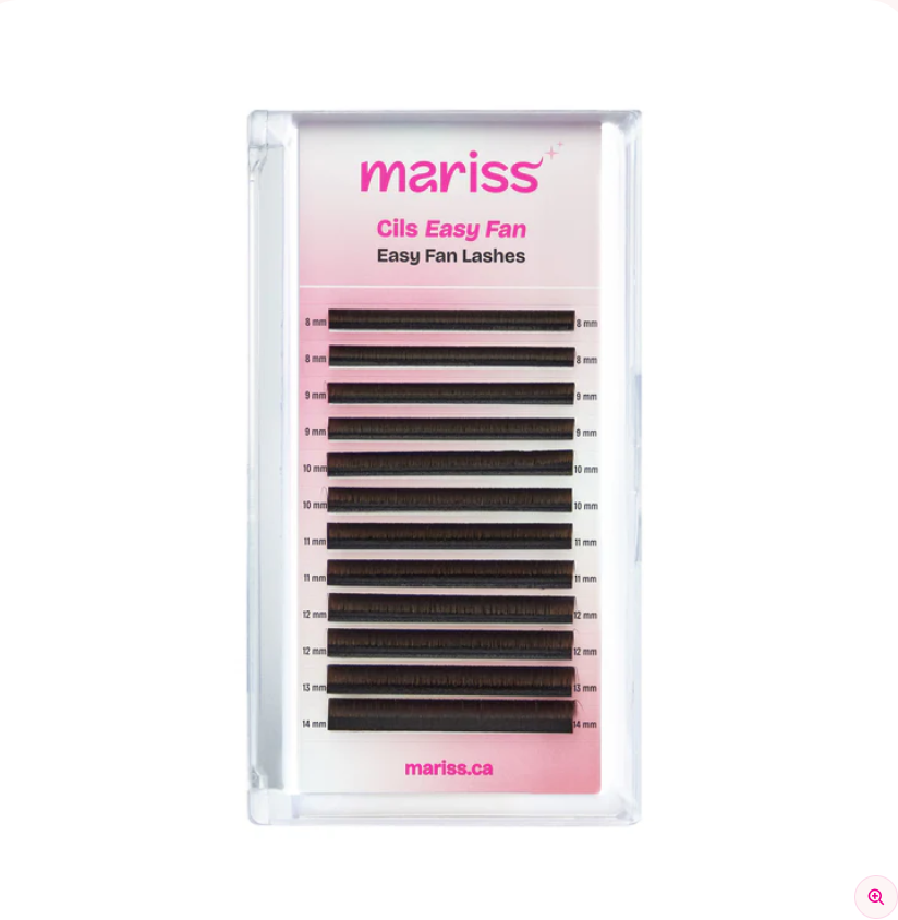 Mariss Cils CC 0.07 Easy Fan Brun (Pacane et Chocolat) Mix 8-14mm