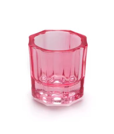 Mini Cup de Verre Rose (Teinture, Rehaussement ou Acrylique)