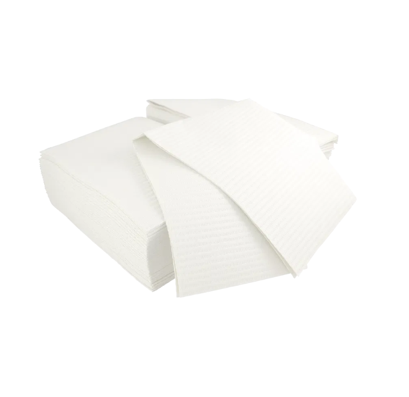 Bavette Plastifiée Blanche 125 (Gibson)/ Napkins