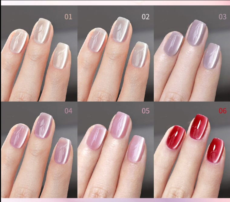 Collection Vernis UV Waterlight Cat Eye Magnétique (6 x 10ml)