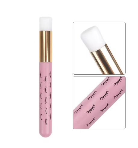 Brosse à Shampoing Rose avec Cils