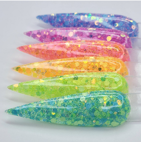 Collection Poudre Spéciale Mixte Paradis Fluo de Solution Beauté (6 x 1/2oz)