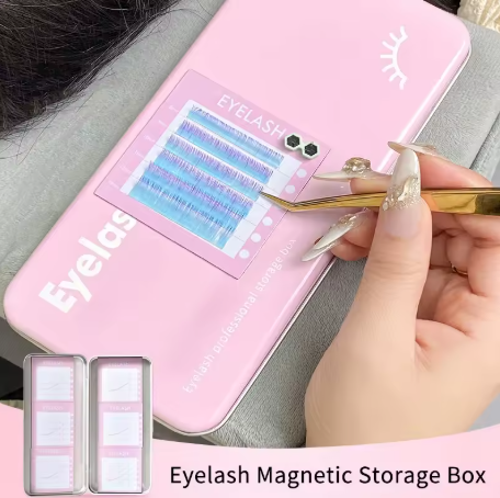 Boite de Rangement Magnétique pour Extensions de Cils