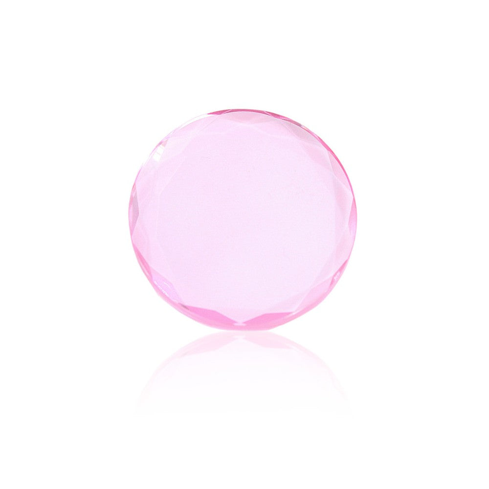 Plaque pour Colle Ronde en Cristal Rose
