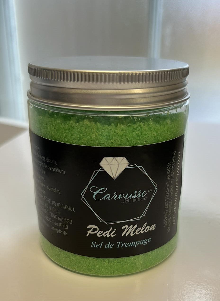 Carousse Exfoliant Sel de Trempage Pedi Melon 8oz