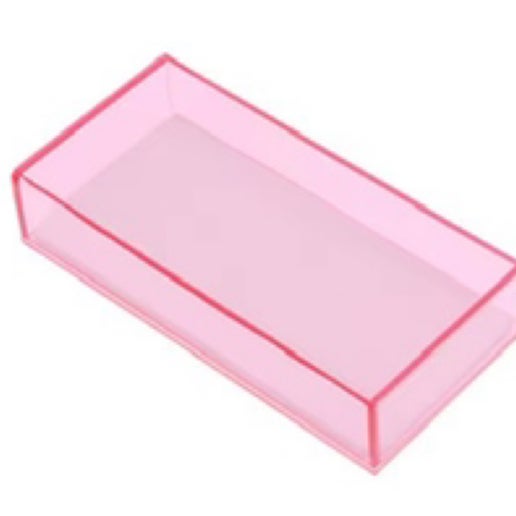 Tuile pour Cils en Acrylique avec Couvercle Rose