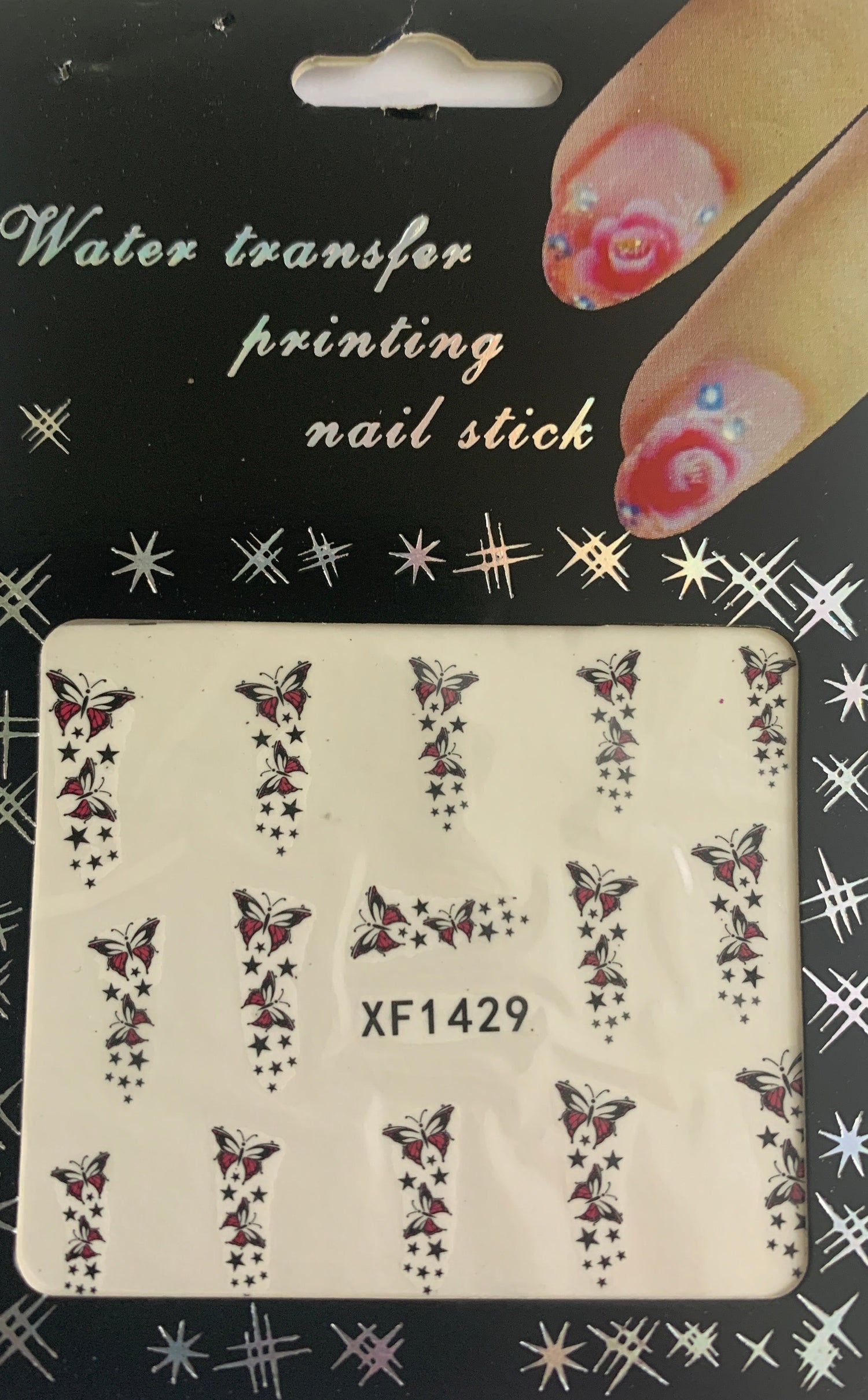 Water Decals Papillon Noir