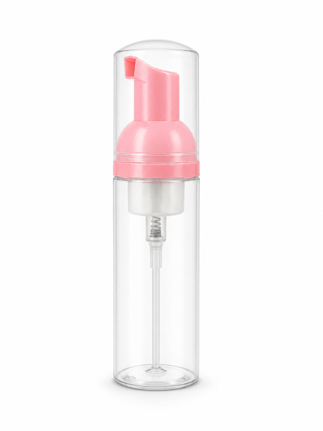 Empty Frosted Shampoo Bottle Rose Gold Cap 60ml