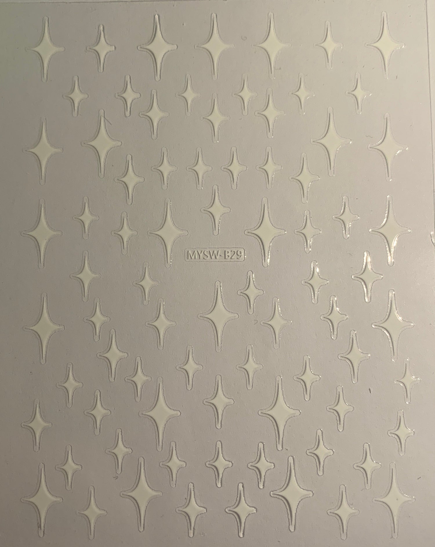 Collant 5D Étoiles de Noël Blanches