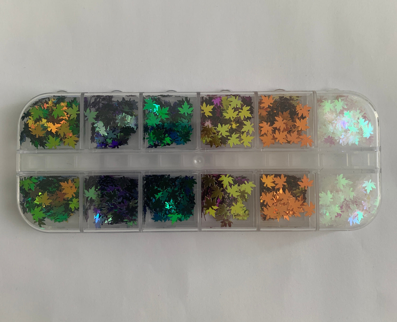 Décos Coffret de 12 Feuilles d'Érables Holographiques  (Boite)