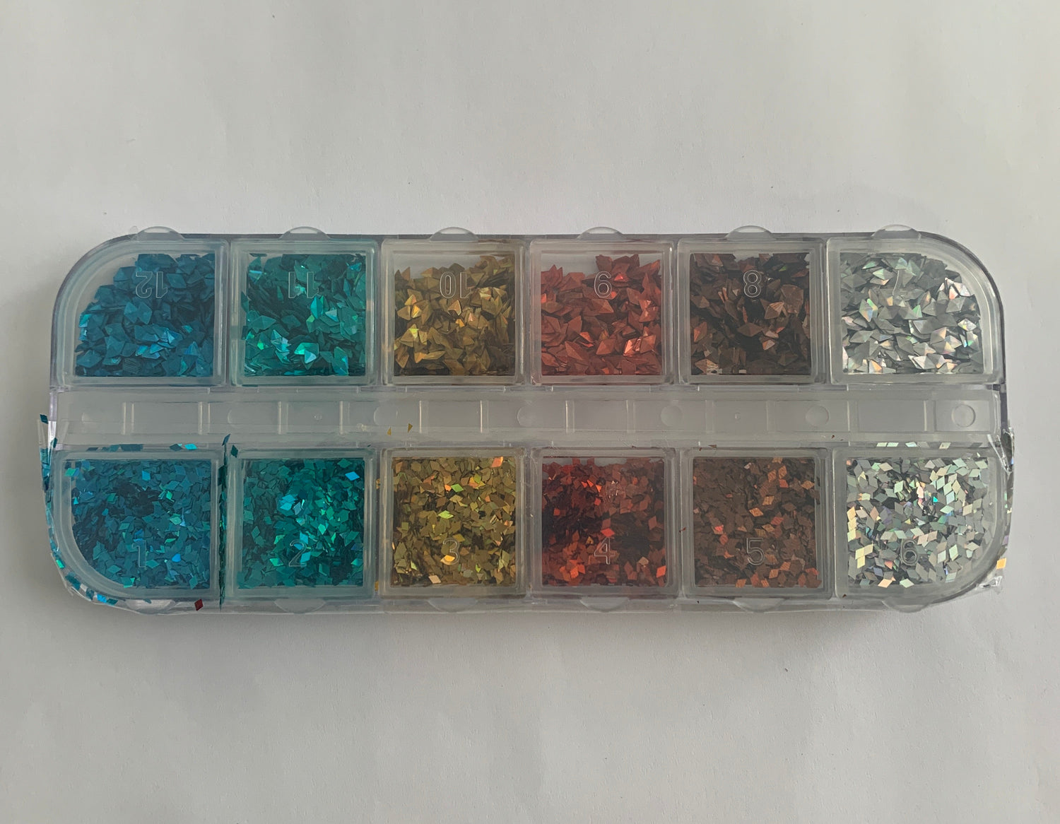 Décos Coffret de 12 Petits Losanges Métalliques