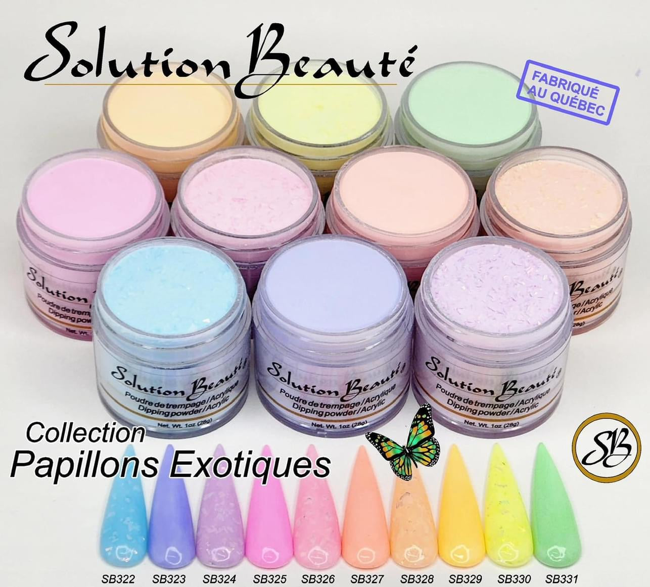 Collection Poudre Papillons Exotiques (10 x 1oz)