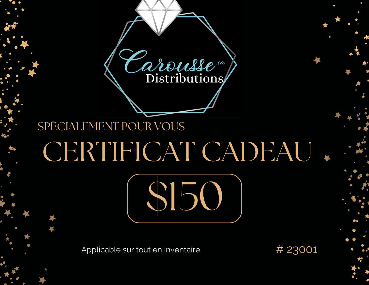 Certificat cadeau Carousse Distribution