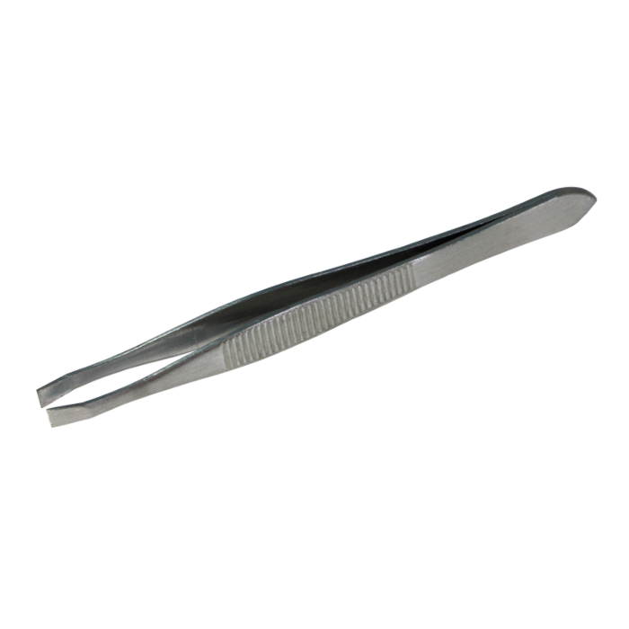 Stainless Steel Straight Tip Eyebrow Tweezers