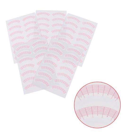 Guides pour Mapping Cils (5 Feuilles)
