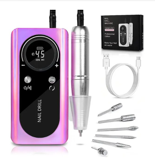 Rechargeable Electric Filer 45000 rpm Boreal Pink