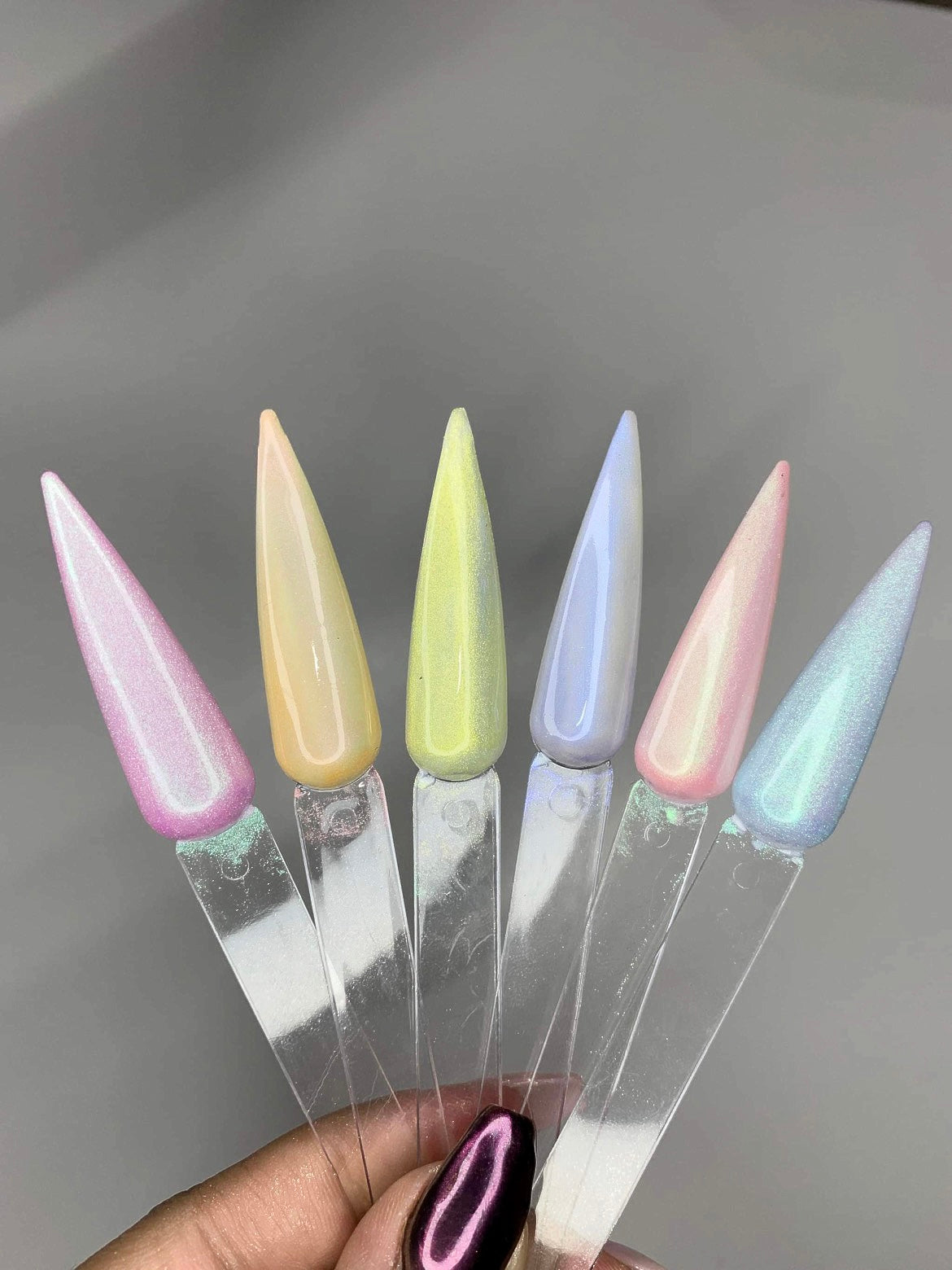 Powder Pot Chrome Pigments Pastel Set of 6