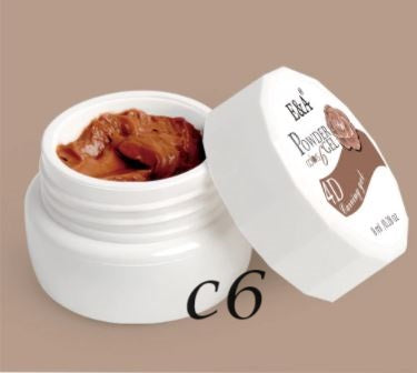 E&amp;A UV Gel 4D Plasticine Brown C6 8ml