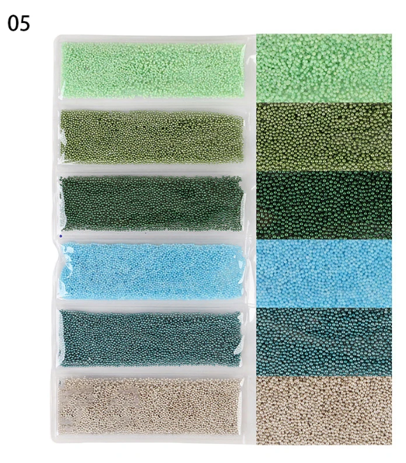 Caviars Bag 6 Shades of Green 