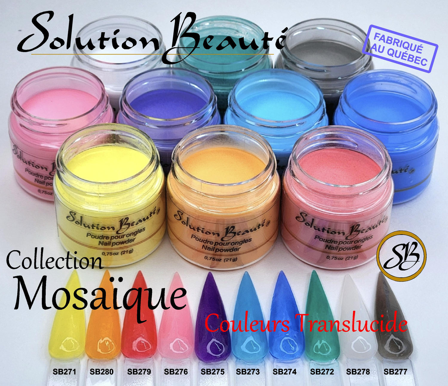 Mini Collection Mosaic Powder (Translucent) (10 x 0.25oz)