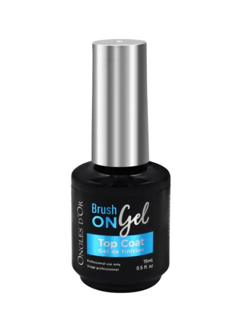 Gold Nails Finishing Gel 15ml Brush On Gel