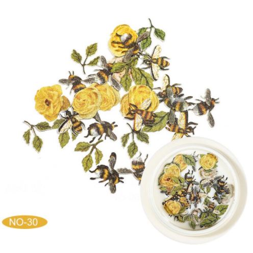 Décos Pot Fleurs et Abeilles 