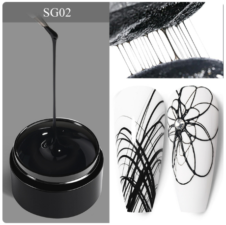 Born Pretty Spider UV Gel Black 5g