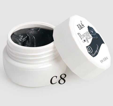 E&A Gel UV 4D Plasticine Noir C8 8ml