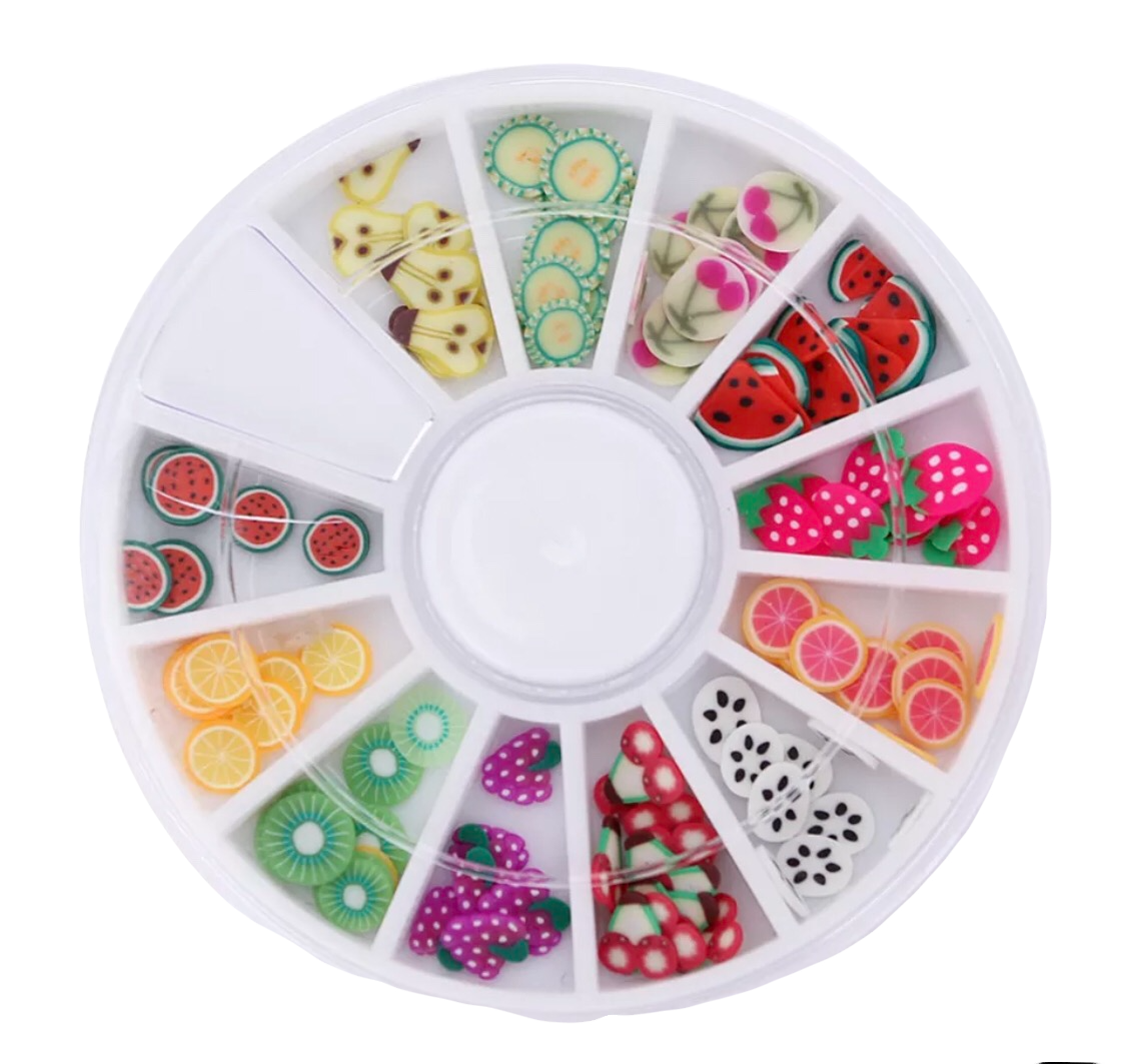 Décos Roue de Fimo de Fruits