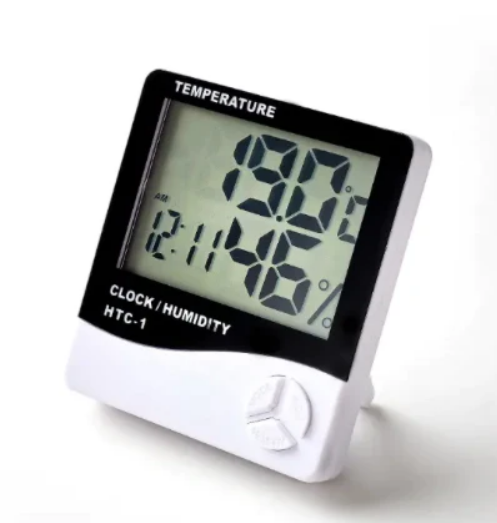 Hygromètre Digital LCD Température, Humidité et Heure