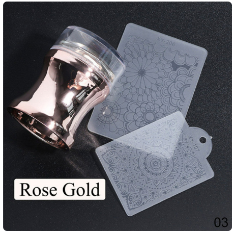 Simple Silicone Stamping Stamp (+ Bonus Plates (2))