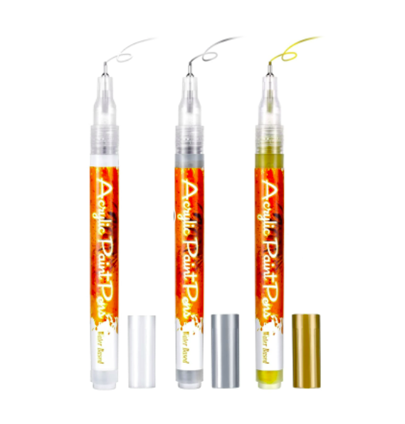Silver Acrylic Pencil for Nail Art 1mm