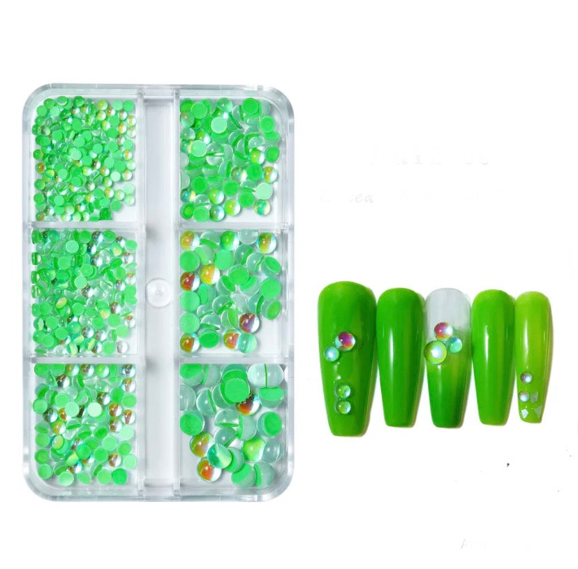 Crystals Box of 6 Green Bubbles