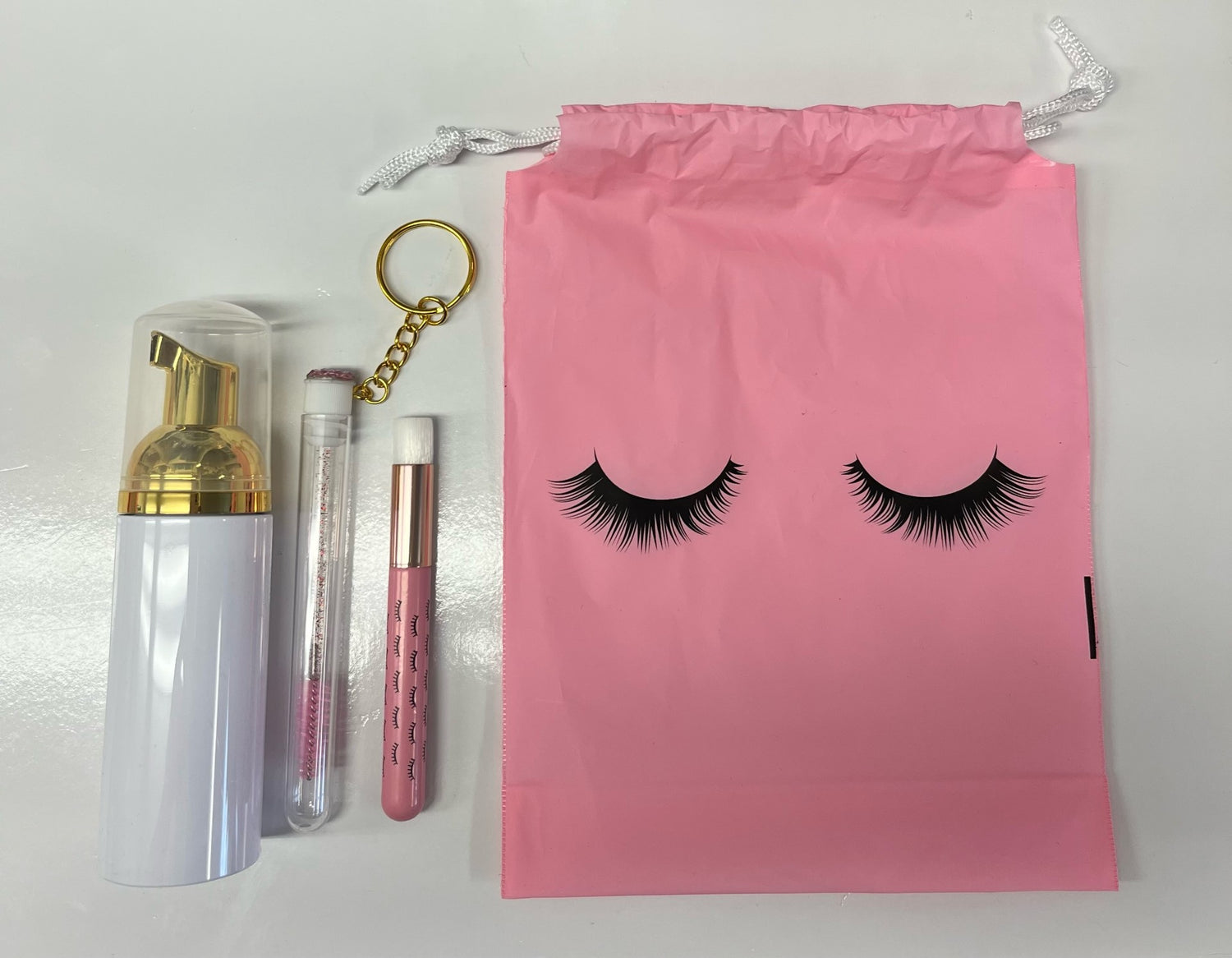 Shampoing Ens. Bouteille, Brosse Mascara et Shampoing, Sac