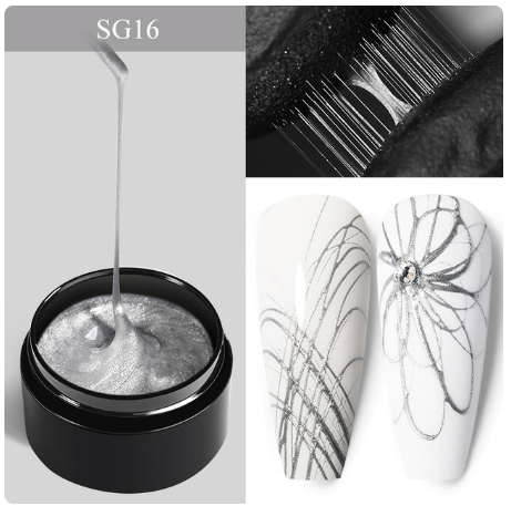 Born Pretty Spider UV Gel Silver 5g