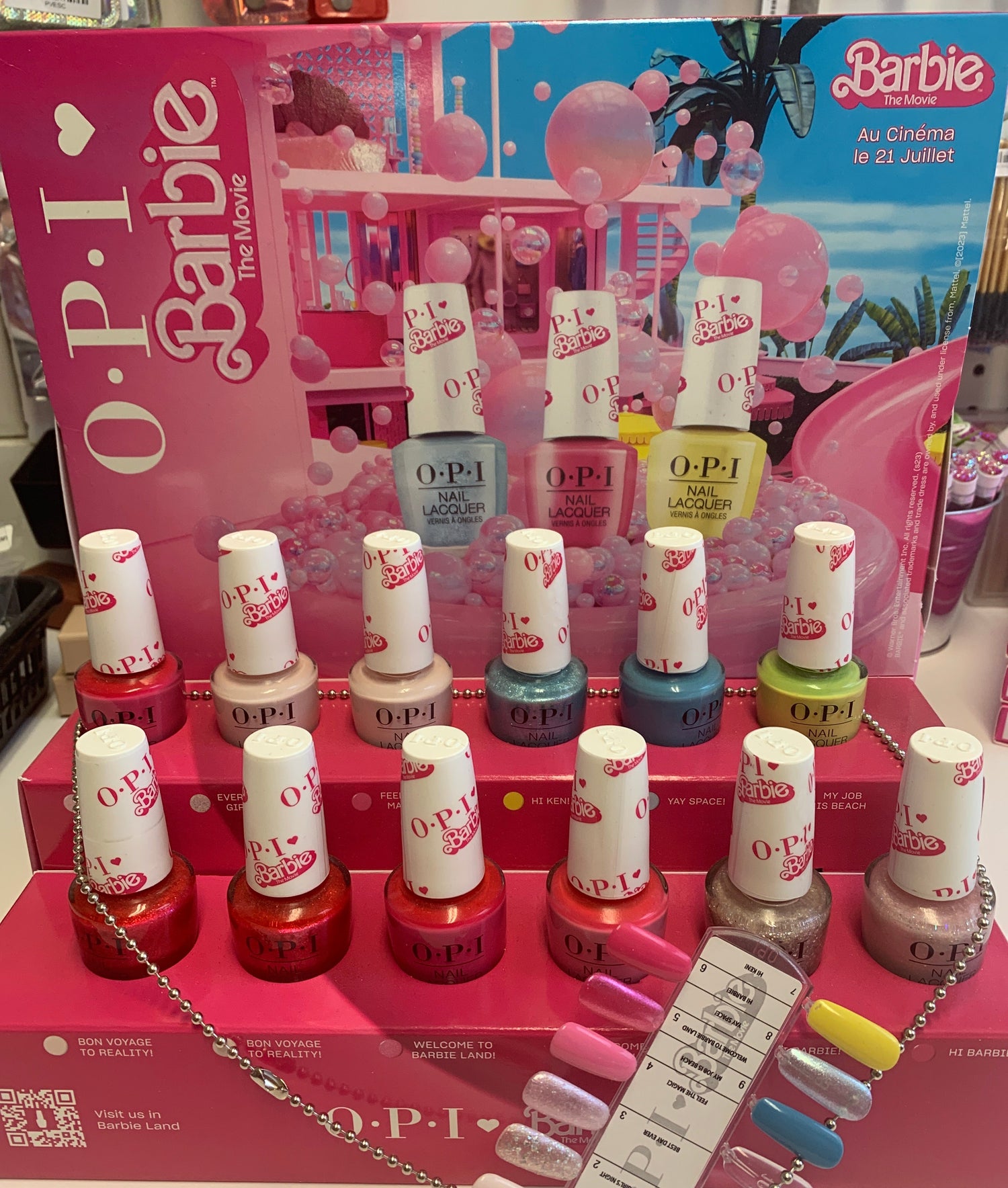 OPI Présentoir de Vernis Barbie 12 pièces