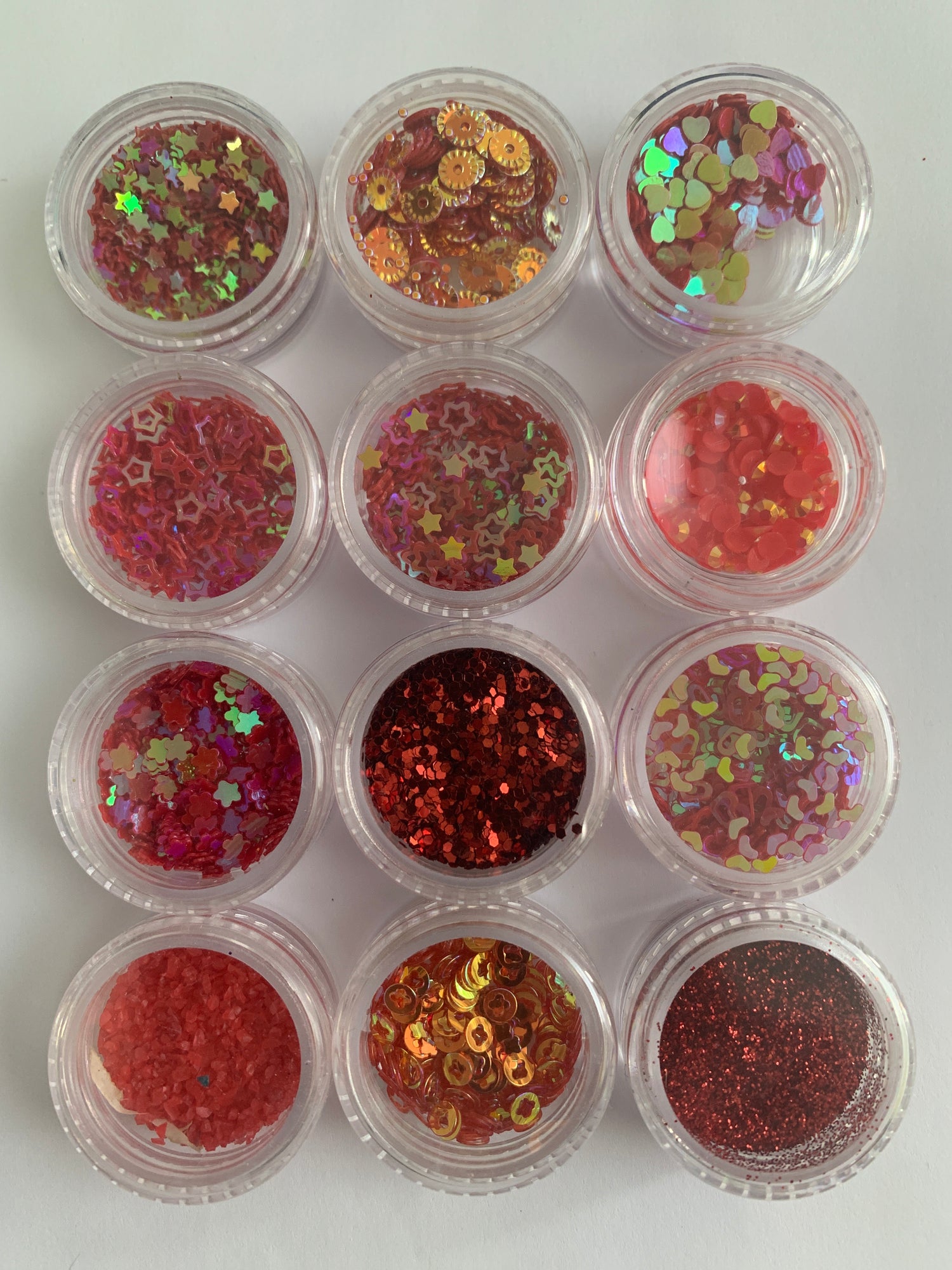 Décos Coffret de 12 Rouge Amour