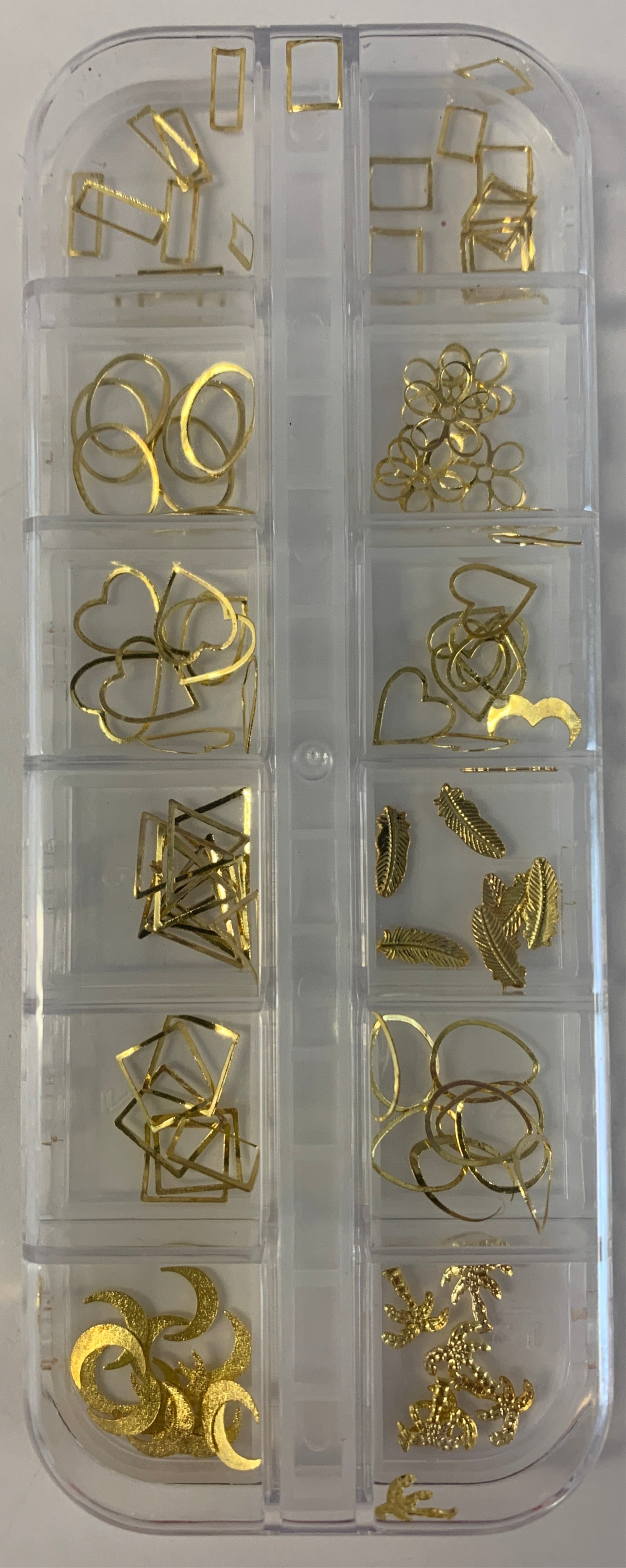 Décos Coffret de 12 Décos Métalliques Or Mix