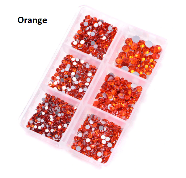 Cristaux Coffret de 6 Rouge Orange