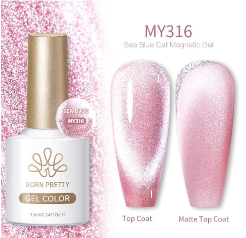 Vernis gel Born Pretty Sea Blue Crystal Cat Eye SB04 / MY316 10ml