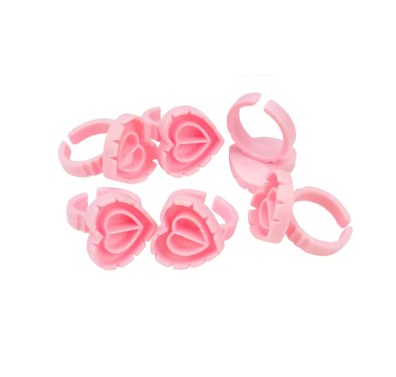 Bague à Colle Rose en Cœur (100)