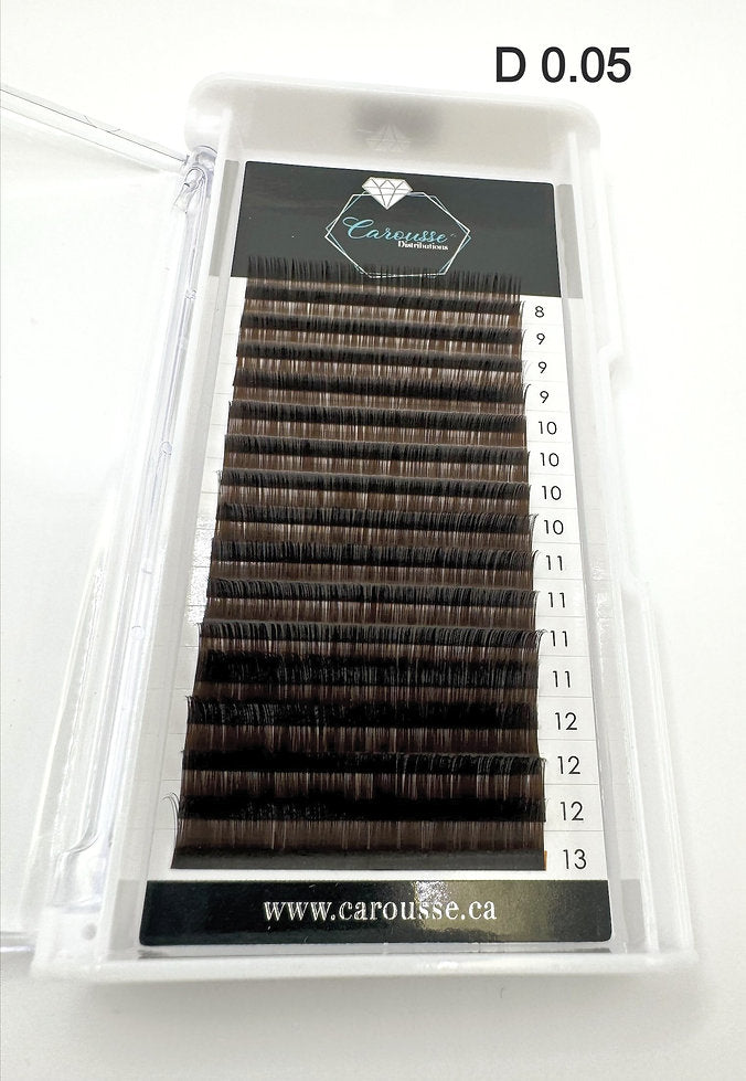 Carousse Eyelashes 0.05 Intense Brown