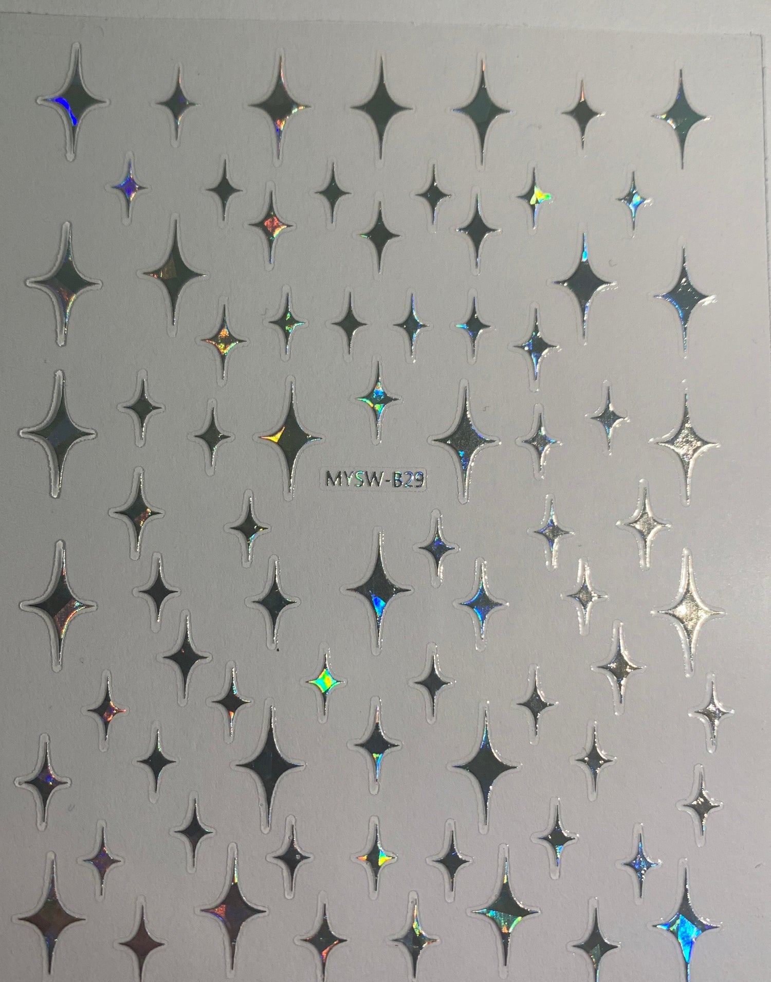 Collant 5D Étoiles de Noël Argent