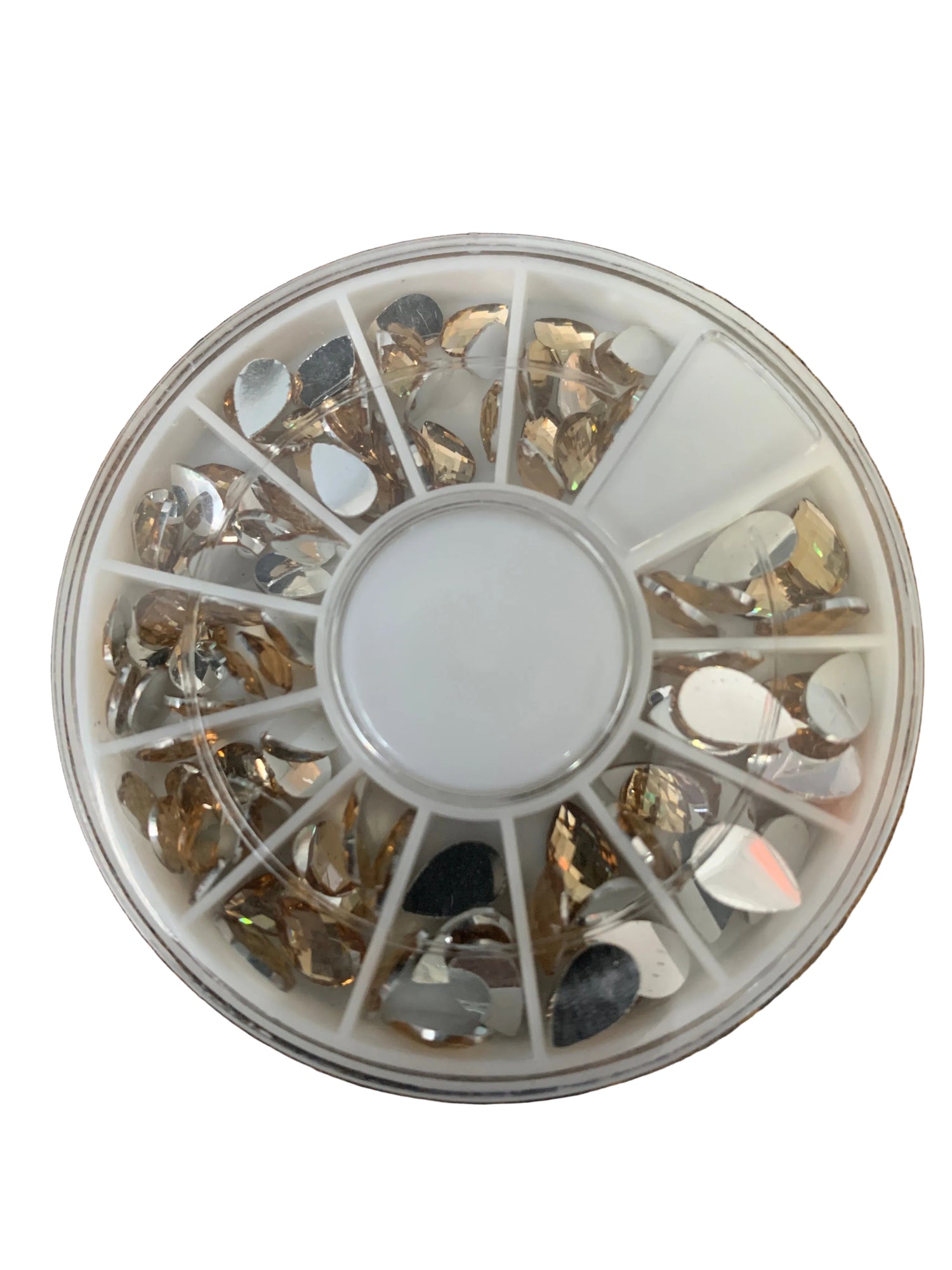 Décos Roue de Pierres Gouttes Or